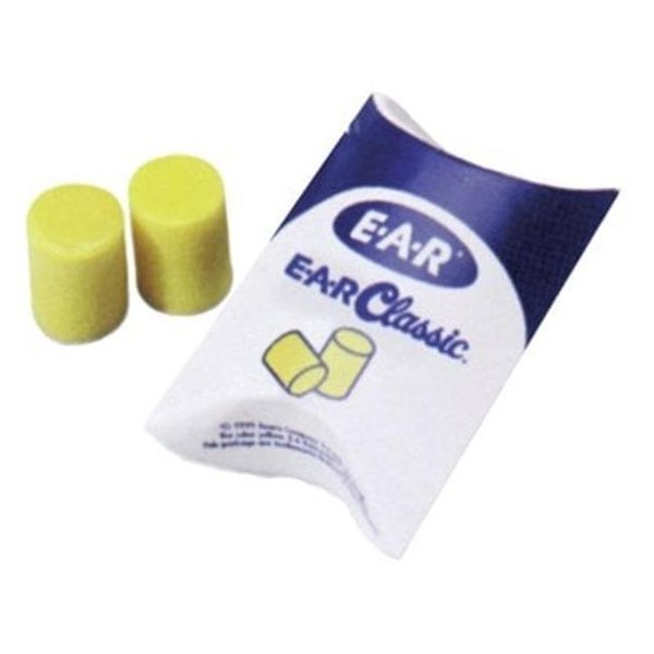 Ear Ear 247-312-1201 Poly Bag Ear Plugs - 200 Pair per Box - Yellow 247-312-1201